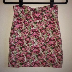 Floral Bodicon Skirt